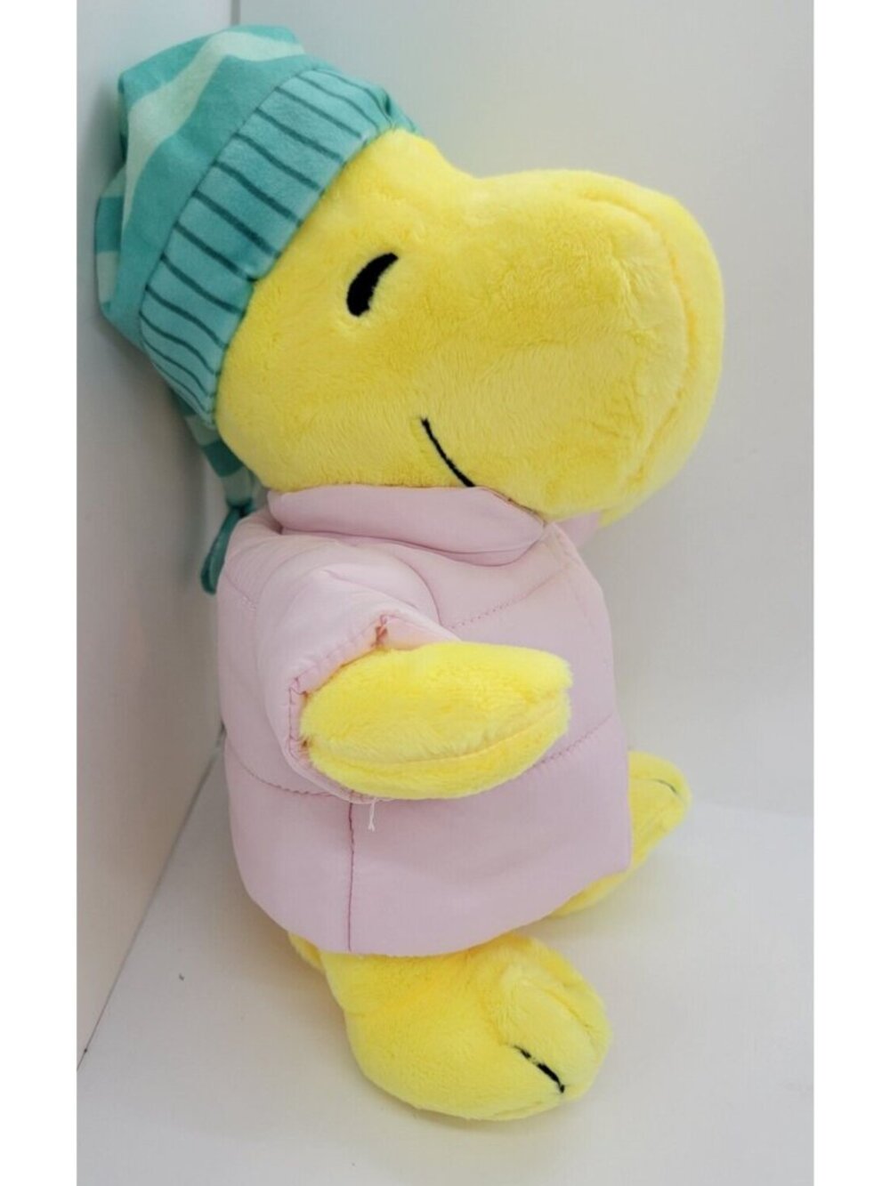 Snoopy Woodstock Pink Puffer Jacket Coat Plush CVS Bird Peanuts Rare NWT